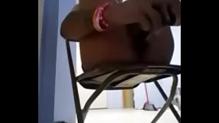 Cute petite Latina shemale fucks will not hear of pussy with respect to a nine swamped dildo